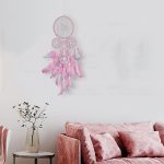Atrapasuenos Rosa Y Blanco 5